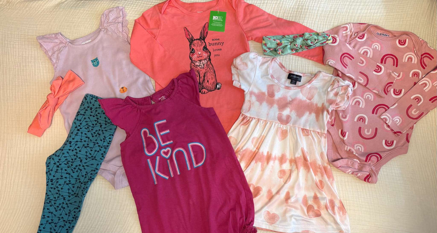 18-24 Months Baby Girl Bundle (12 Items, Multiple Brands Such As: Old Navy, Toughskins & Joe Fresh) , Kids 24 Month (18-24M)