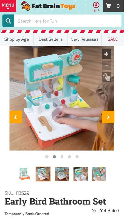 Fat Brain Toys Early Bird Bathroom Set *BRAND NEW* (Purchase Price: $45 + shipping)