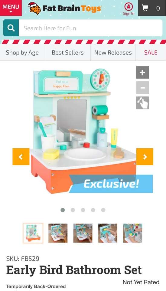 Fat Brain Toys Early Bird Bathroom Set *BRAND NEW* (Purchase Price: $45 + shipping)