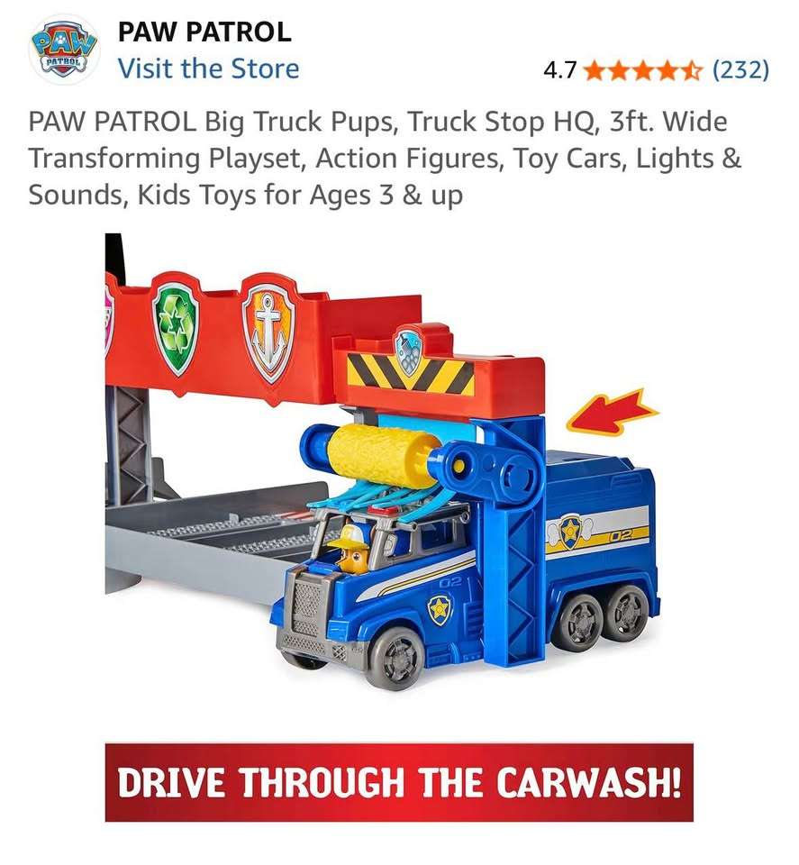 Paw Patrol Big Truck Pups Truck Stop HQ Playset (Purchase Price: $150)