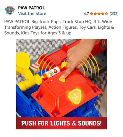 Paw Patrol Big Truck Pups Truck Stop HQ Playset (Purchase Price: $150)