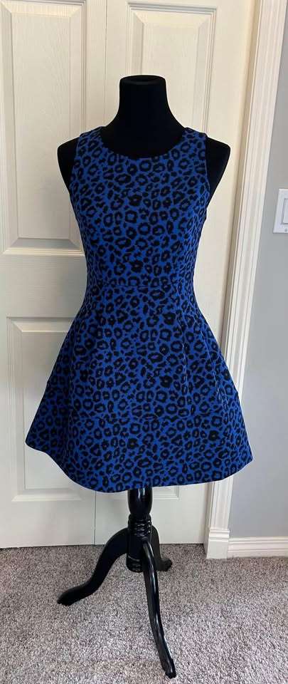 Teen Girl Size Small Blue & Black Dress , Kids 16