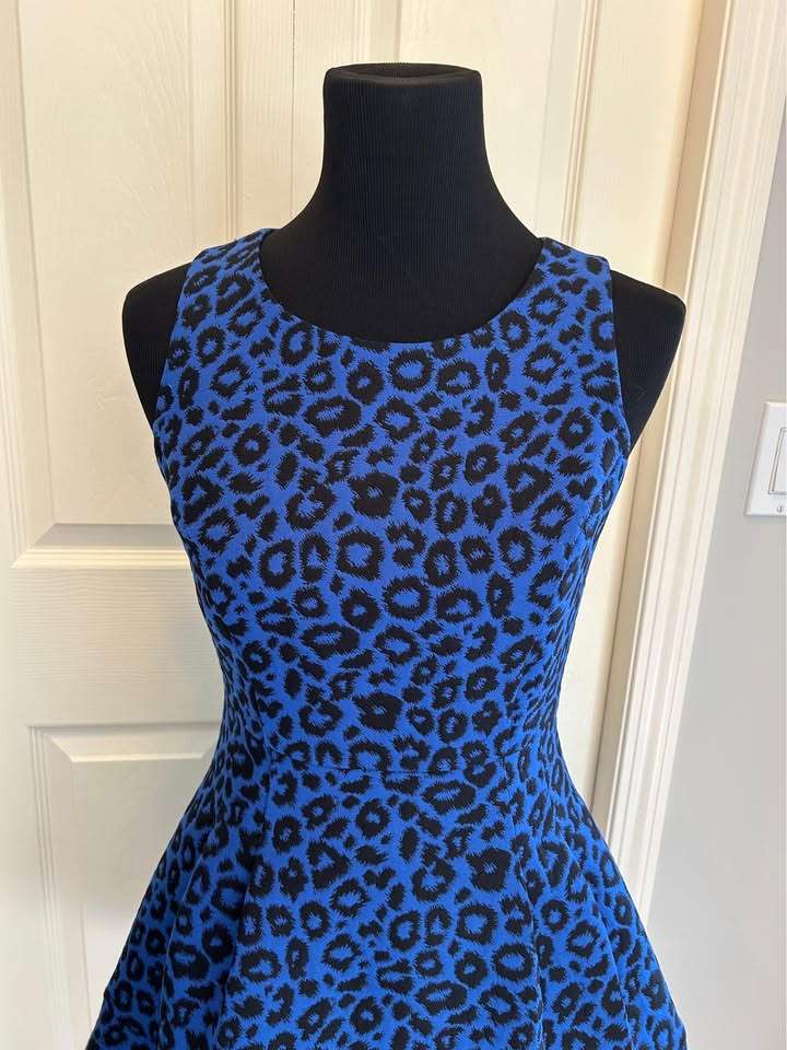 Teen Girl Size Small Blue & Black Dress , Kids 16
