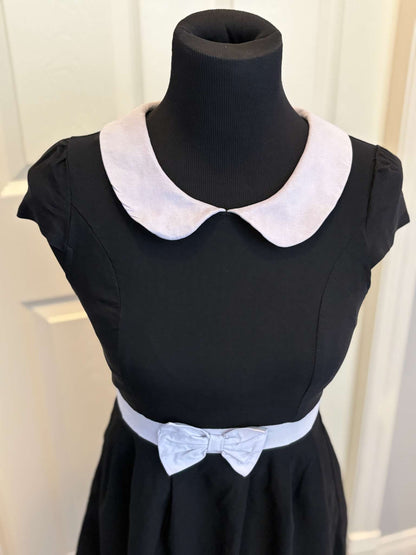 Sourpuss Teen Girl Size Medium Black & White Dress (Purchase Price: $85) , Kids 18