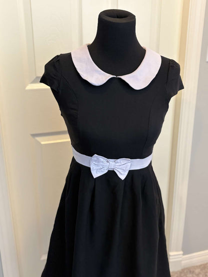 Sourpuss Teen Girl Size Medium Black & White Dress (Purchase Price: $85) , Kids 18
