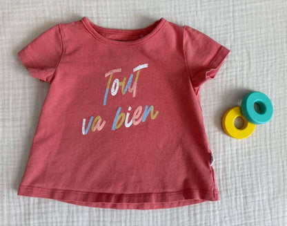 French Canadian (Souris Mini, Gagou Tagou,Trois Moutons ) Baby Girl 9 Months Clothing Bundle , Kids 9 Month (6-9M)