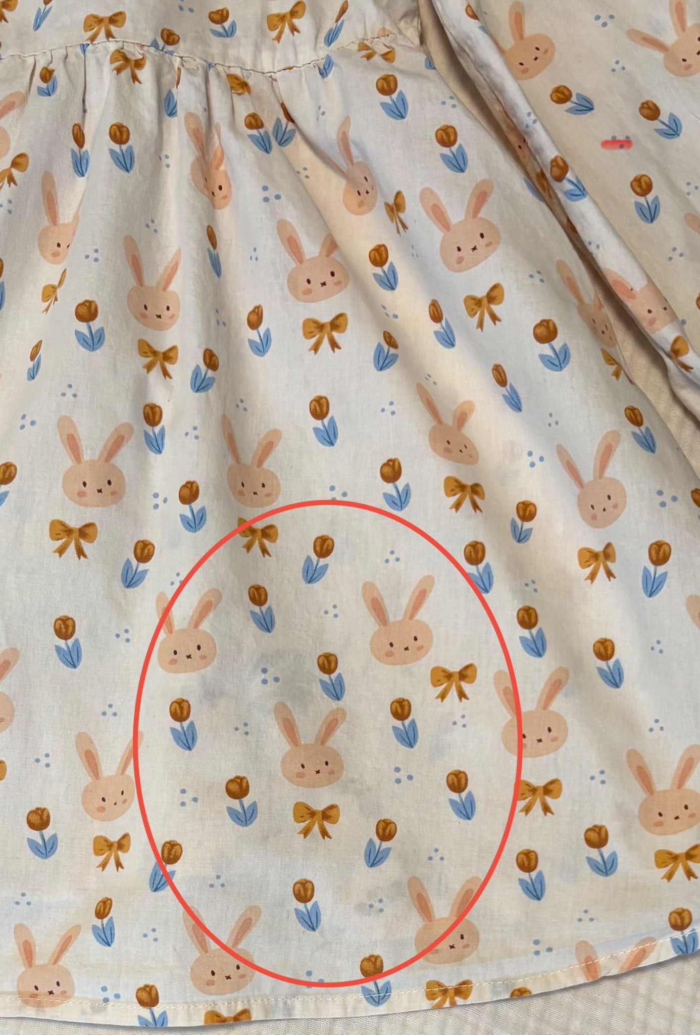 4T Toddler Girls Spring Bunny Dress , Kids 4/4T