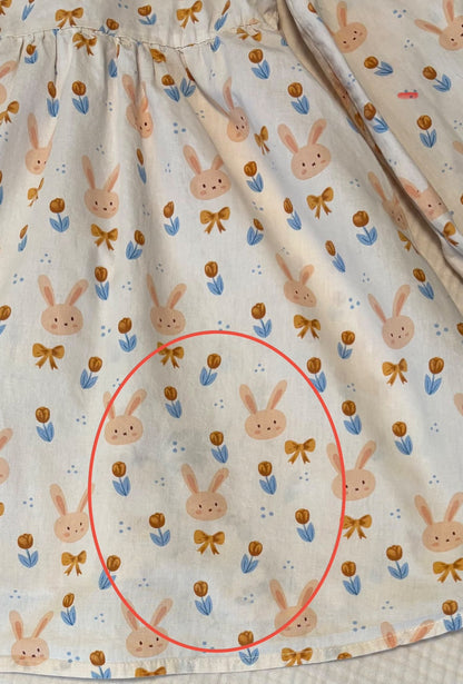 4T Toddler Girls Spring Bunny Dress , Kids 4/4T