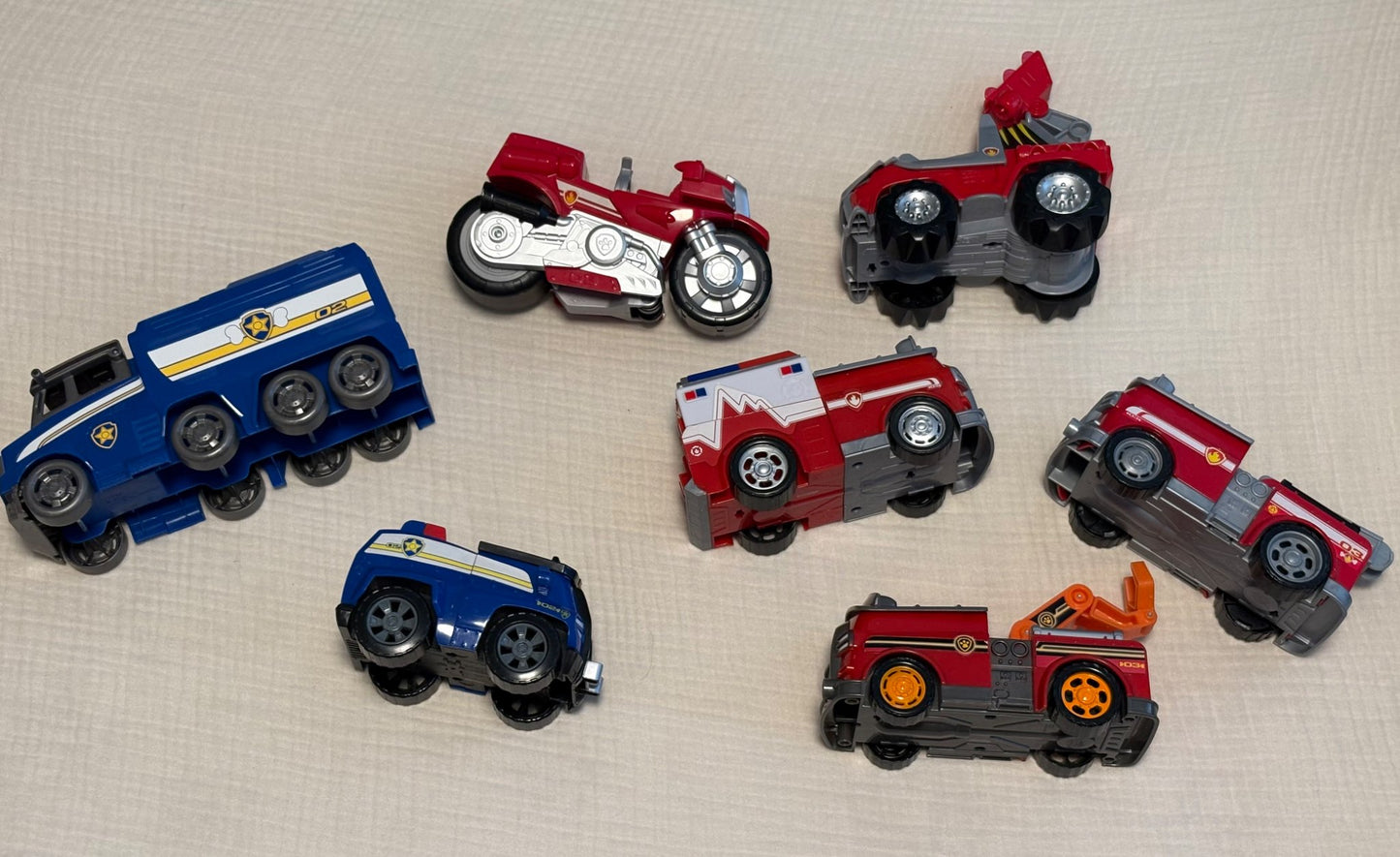 Paw Patrol Chase & Marshall Vehicle Toy Bundle