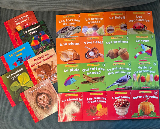 French Preschooler/Kindergartener/Early Reader Books (30 BOOKS)