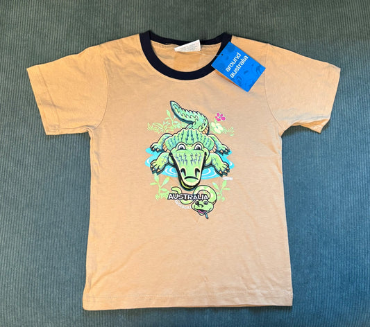 Around Australia Crocodile Shirt Size 6 Unisex (BRAND NEW FROM AUSTRALIA W/ TAG ATTACHED) , Kids 6/6X