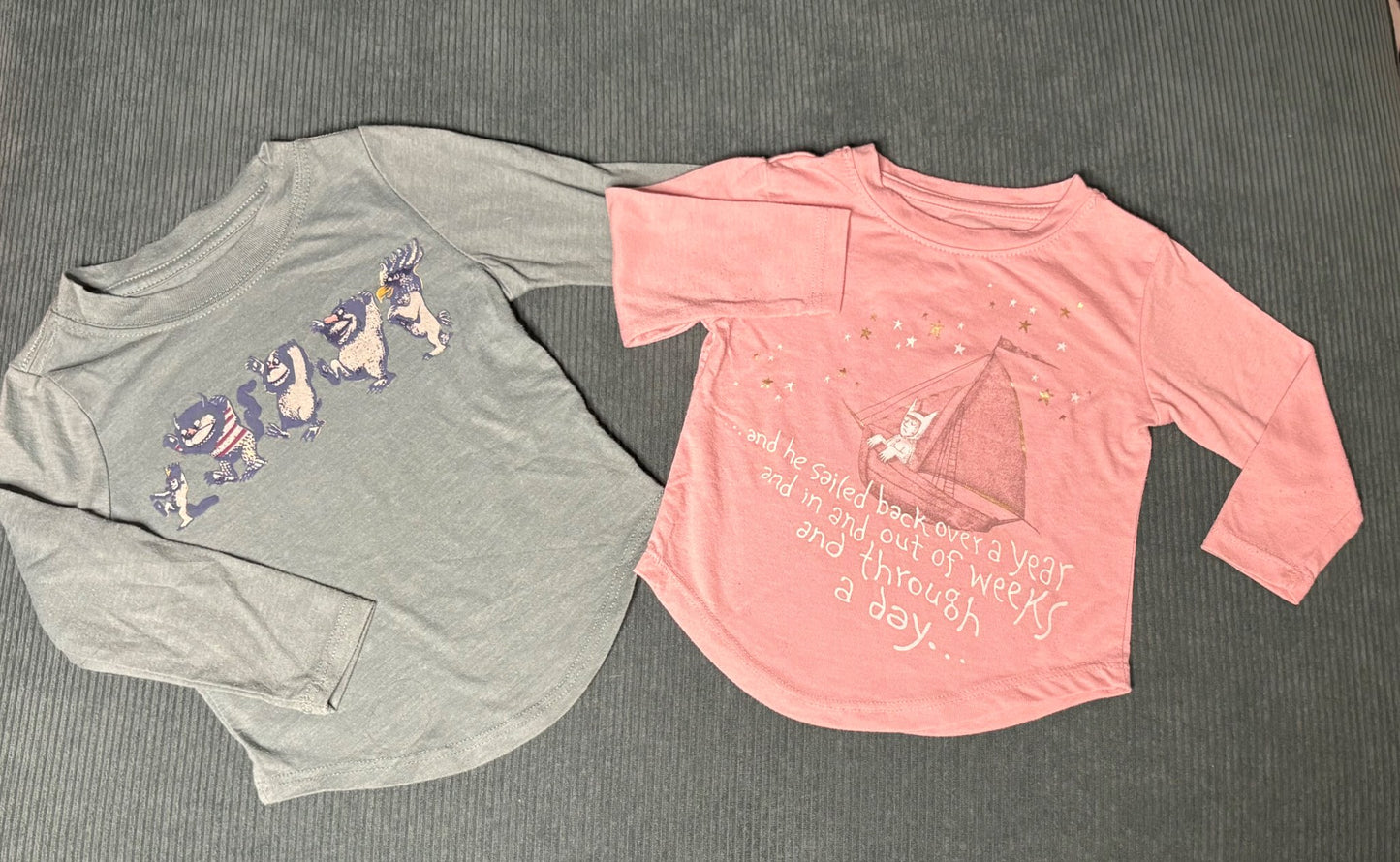 Where The Wild Things Are 12 & 18 Months Baby Girl Shirts , Kids 18 Month (12-18M)