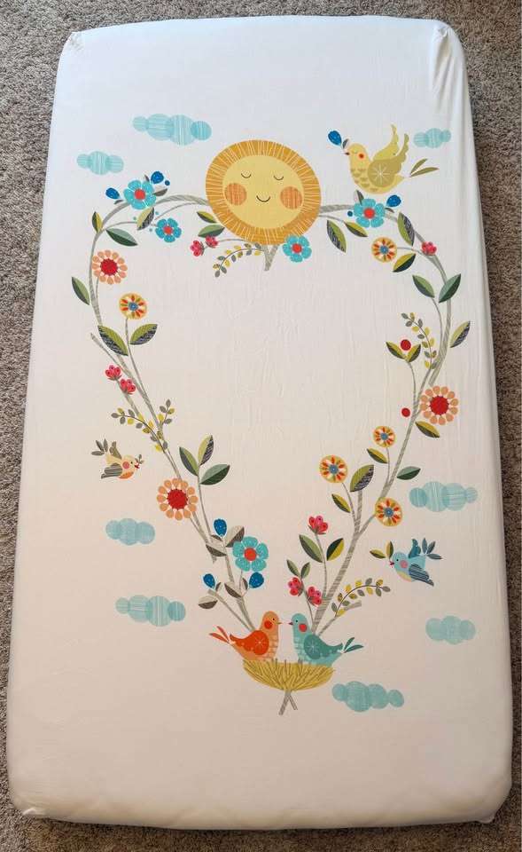 Rookie Humans Love Blooms Crib Sheet (Purchase Price: $68)