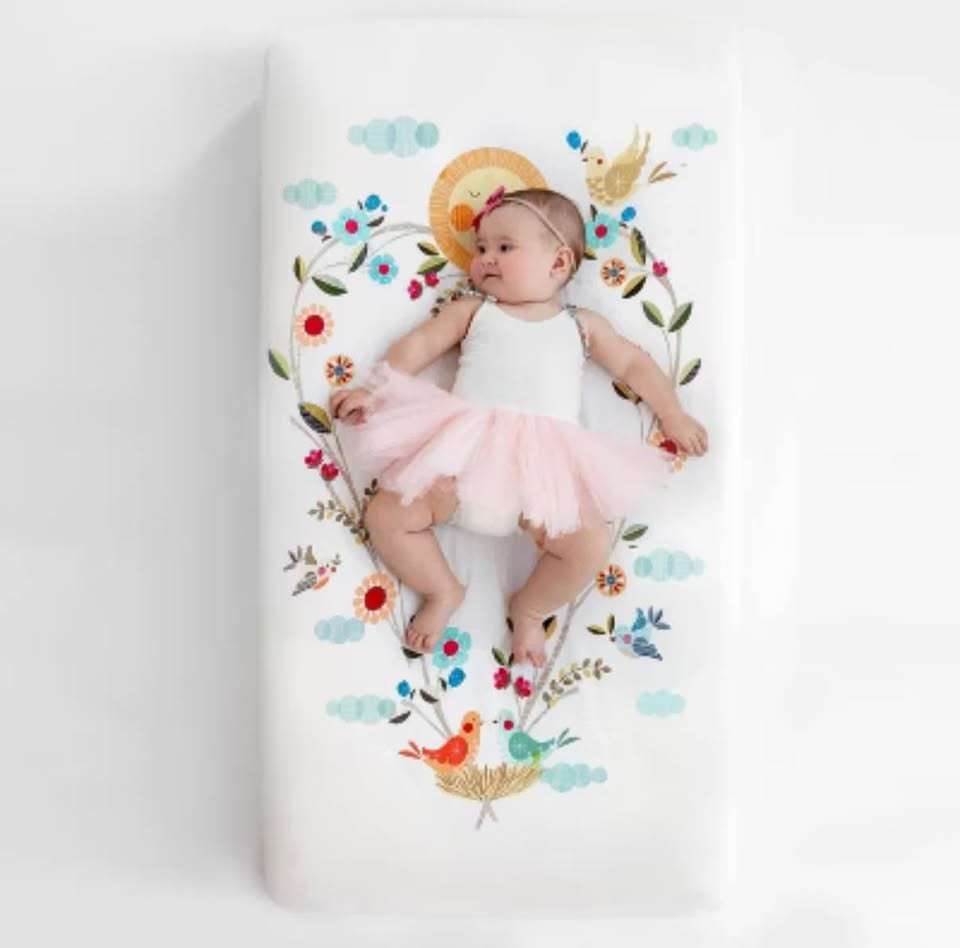 Rookie Humans Love Blooms Crib Sheet (Purchase Price: $68)