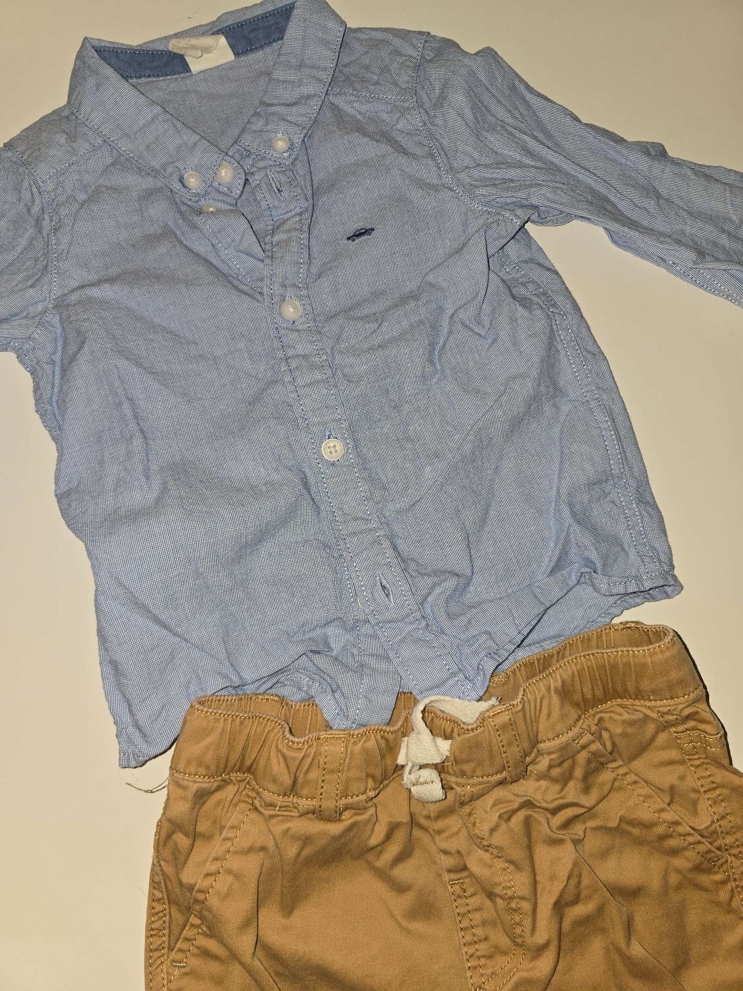 H&M Baby Boy shirt & Pants, Kids 9 Month (6-9M)