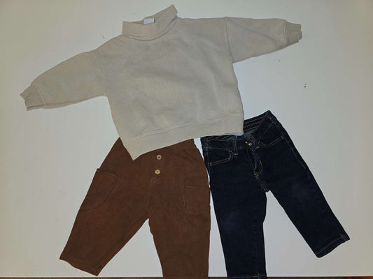 12-18 Months Zara + Old Navy 3 Pieces BUNDLE, Kids 18 Month (12-18M)
