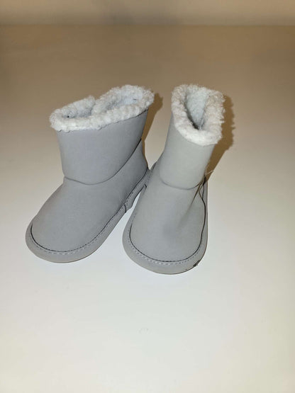 Tu Baby  Grey Faux Suede Borg Fur Lined Boots - RETAIL: 25$, Shoes 4 (Baby: 0-12 mth)