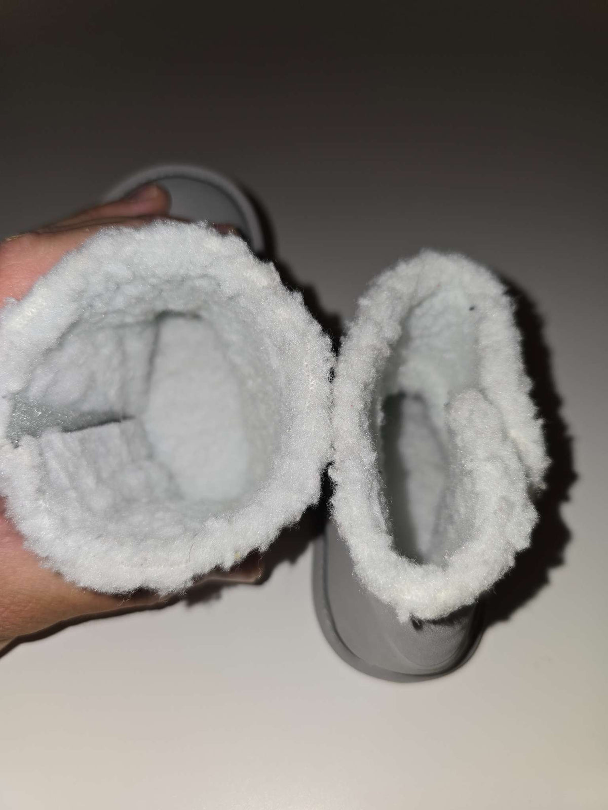 Tu Baby  Grey Faux Suede Borg Fur Lined Boots - RETAIL: 25$, Shoes 4 (Baby: 0-12 mth)