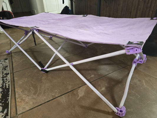 Toddler Instant Standard Portable Folding Camping Cot Bed - 52" x 25" x H 14"
