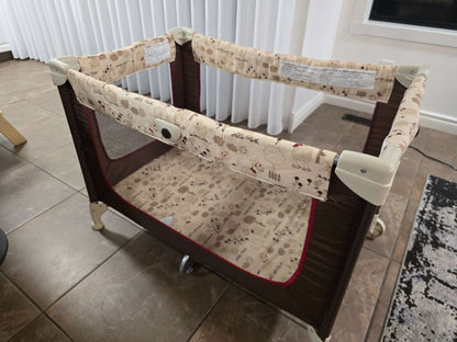 Graco Pack and Play On The Go Playard, Brown 38"x25"