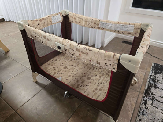 Graco Pack and Play On The Go Playard, Brown 38"x25"