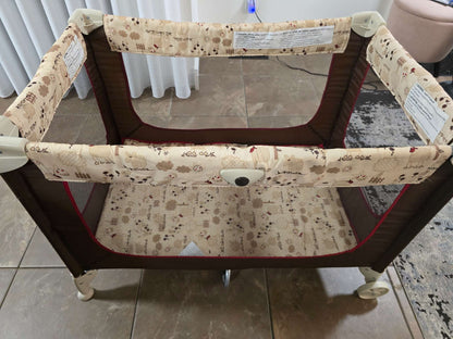 Graco Pack and Play On The Go Playard, Brown 38"x25"