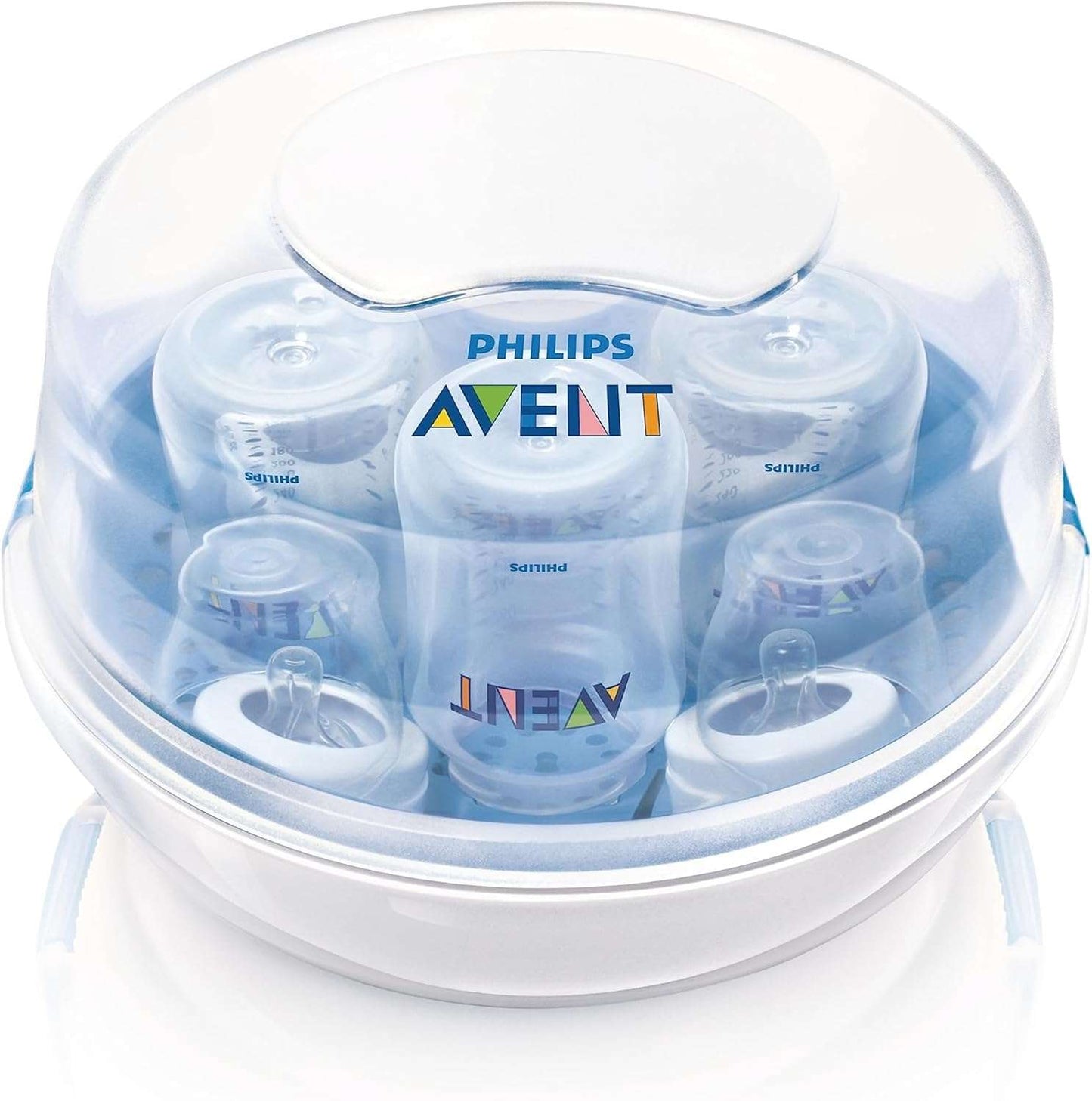 Philips AVENT Microwave Steam Sterilizer for Baby Bottles, Pacifiers, Cups and More - RETAIL: 45$