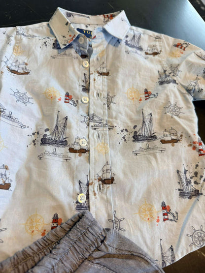 BUNDLE: Marine Shirt + Polo, Kids 12 Month (9-12M)