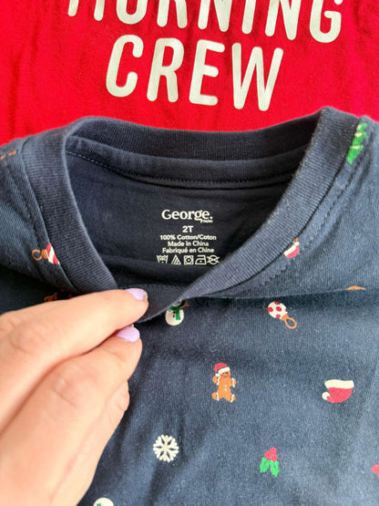Christmas Graphic Tees, Kids 2T