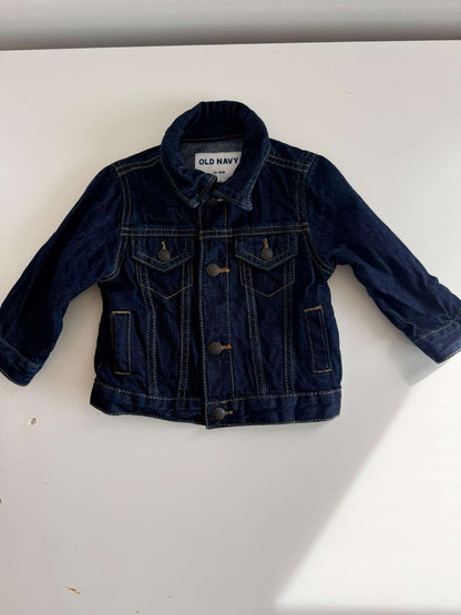 Unisex Dark-Wash Jean Jacket  - 12-18 Months, Kids 18 Month (12-18M)