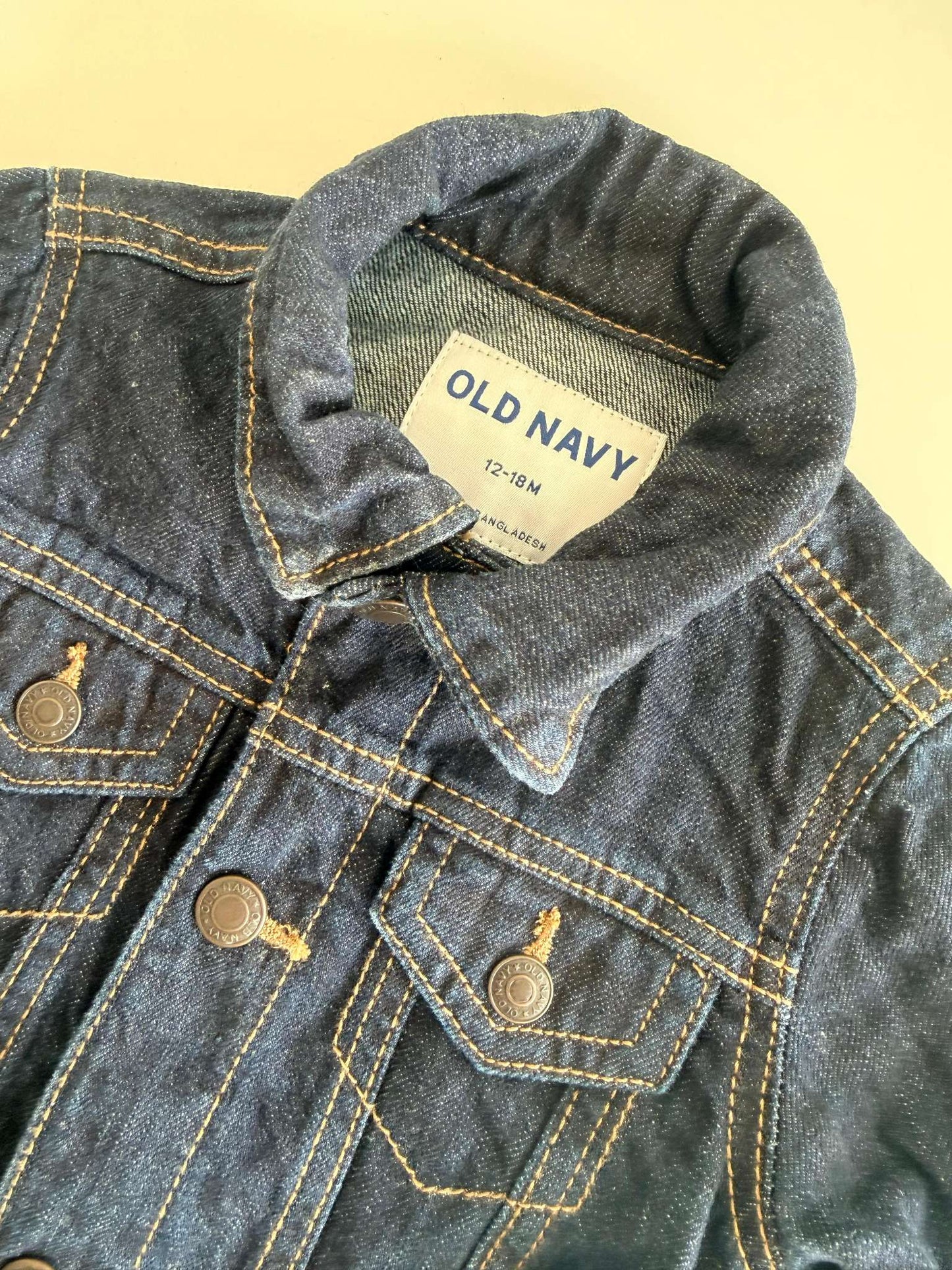 Unisex Dark-Wash Jean Jacket  - 12-18 Months, Kids 18 Month (12-18M)