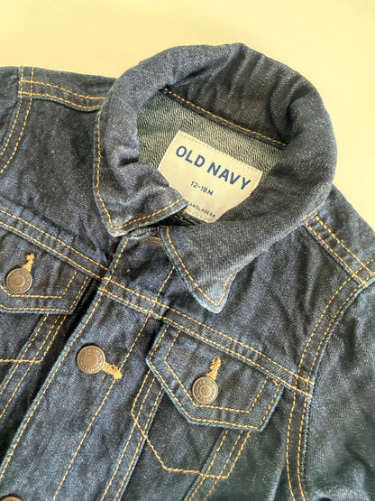 Unisex Dark-Wash Jean Jacket  - 12-18 Months, Kids 18 Month (12-18M)