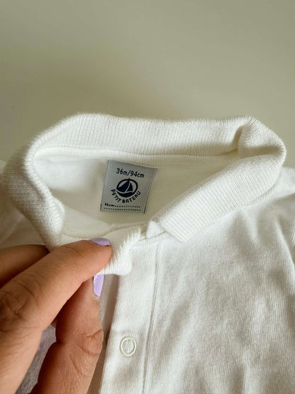 Old Navy + Petit Bateau Outfit :  12-18 Months Unisex Skinny 360° Stretch  Grey Jeans + White Onesie, Kids 18 Month (12-18M)