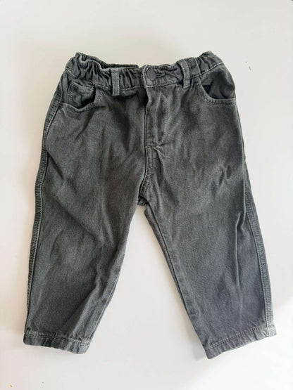 Zara TWILL BAGGY TROUSERS ( 1.5 Years - 86 cm) , Kids 18 Month (12-18M)