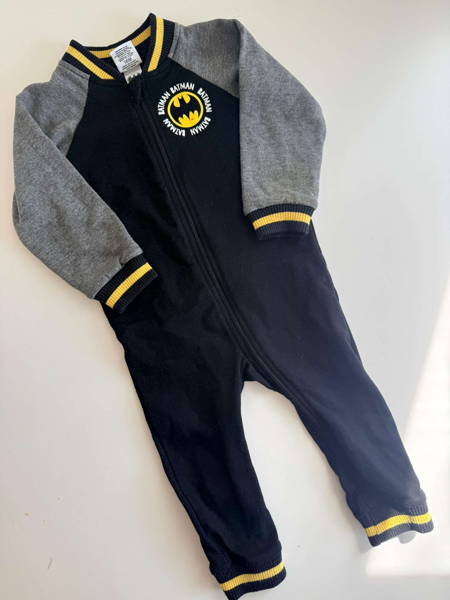 Batman Fleece Coverall  - 18 Months , Kids 18 Month (12-18M)