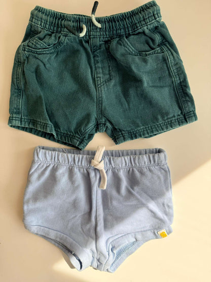 Toddler Shorts Set (2) - 12-18 Months, Kids 18 Month (12-18M)