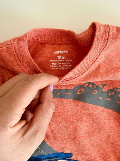 Bundle: Old Navy Jeans + Carter's Tee , Kids 18 Month (12-18M)