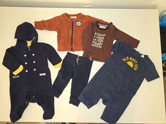 BUNDLE 5 pieces 3-6 Months Clothing, Kids 6 Month (3-6M)