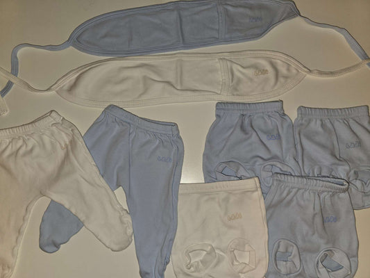 Newborn Comfort Cotton Belly Binder Wraps - footed pants & Underwear, Kids Newborn