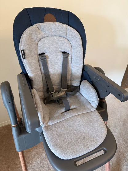 Maxi-Cosi Minla 6 in 1 High Chair, Essential Blue RETAIL $370