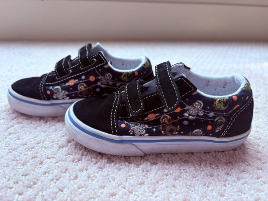 Vans - space theme Velcro shoes, size 10, retail $60, Shoes 10 (Toddler:2-4yr)