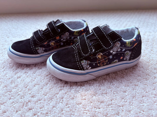 Vans - space theme Velcro shoes, size 8, retail $60 , Shoes 8 (Toddler:2-4yr)
