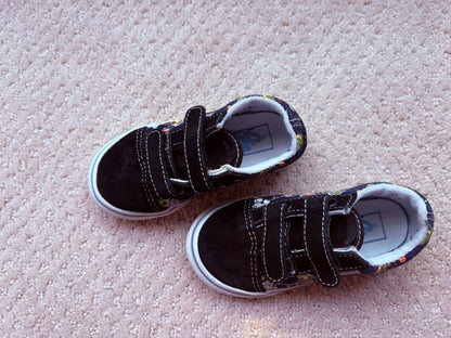 Vans - space theme Velcro shoes, size 8, retail $60 , Shoes 8 (Toddler:2-4yr)