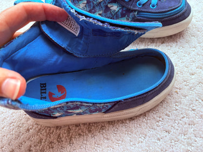Billy - blue shark high tops with wrap around zipper, size 9, retail $80, Shoes 9 (Toddler:2-4yr)