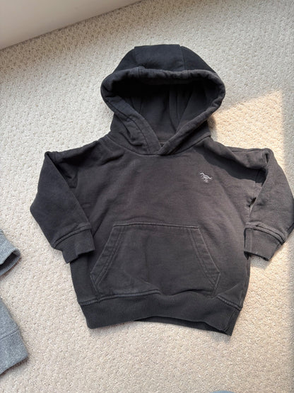 Hoodie bundle - UK 🇬🇧 Next, grey and black hoodies, size 18-24m, Kids 24 Month (18-24M)