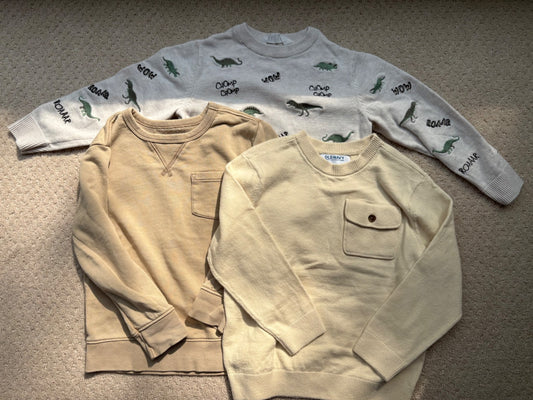 Bundle - beige sweaters/tops, size 4, Kids 4/4T
