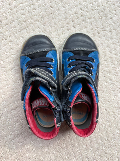 Geox - Spiderman leather high tops, size 9, retail $80, Shoes 9 (Toddler:2-4yr)