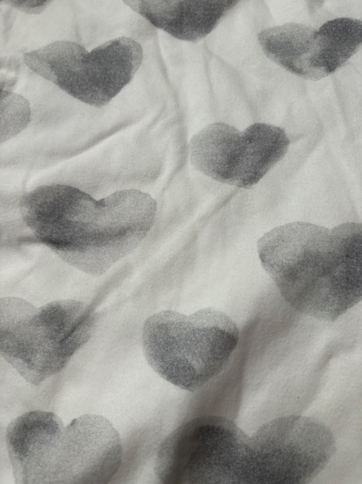 Grey heart Sleep sack, 1 tog, 0-6month, 0-6 Months (Small)