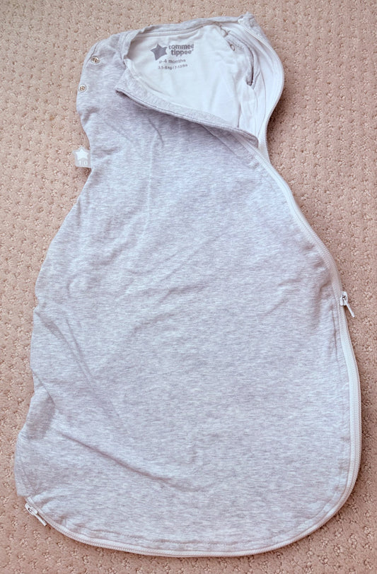 Tommee Tippee - 0-4m sleep sac, grey, 0-3 Months (Newborn)