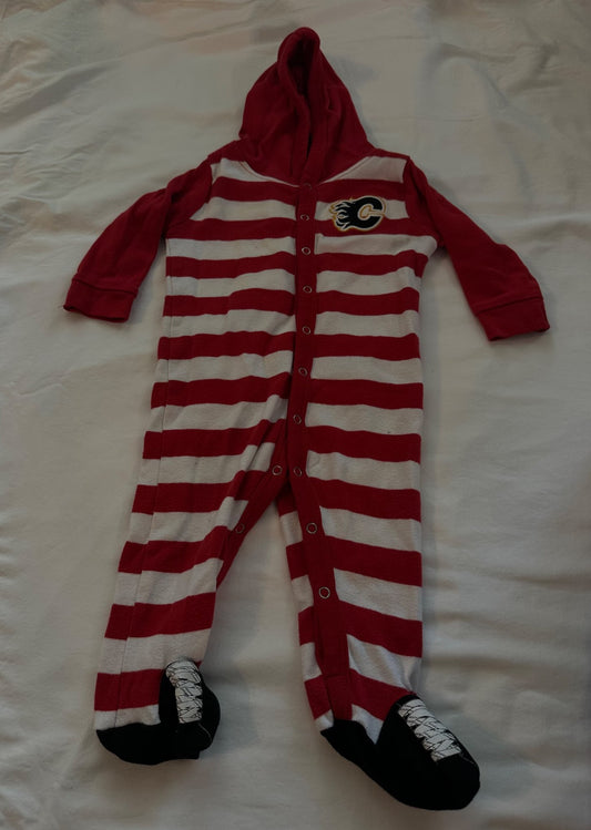 Calgary Flames sleeper, Kids 6 Month (3-6M)